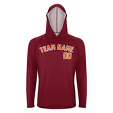 Custom Crimson Red Orange UV-Hoodie
