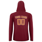 Custom Crimson Red Orange UV-Hoodie
