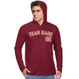 Custom Crimson Red Orange UV-Hoodie