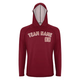 Custom Crimson Red Copper Rose UV-Hoodie