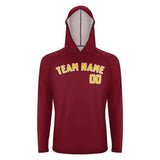 Custom Crimson Red Gold UV-Hoodie