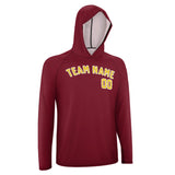 Custom Crimson Red Gold UV-Hoodie