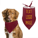 Custom Crimson Red Yellow Pet Scarf