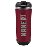 Custom Crimson Red Gray Stainless Steel Water Cup