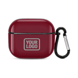 Custom Crimson Red Gray AirPods Case (3rd Generation)