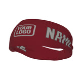 Custom Crimson Red Gray Sports headband