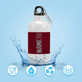 Custom Crimson Red Gray Sports Bottle