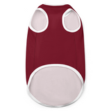 Custom Crimson Red Gray Pet Vest