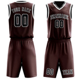 Custom Crimson Red Dark Grey Basketball Set