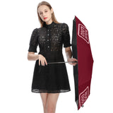 Custom Crimson Red Light Pink Automatic Umbrella