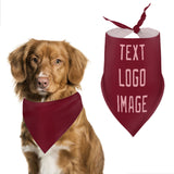 Custom Crimson Red Light Pink Pet Scarf