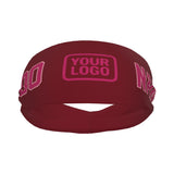 Custom Crimson Red Pink Sports headband