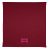Custom Crimson Red Light Pink Square Table Cloth
