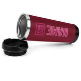 Custom Crimson Red Pink Stainless Steel Water Cup