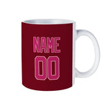 Custom Crimson Red Pink Mug
