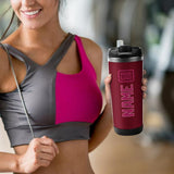 Custom Crimson Red Pink Stainless Steel Water Cup