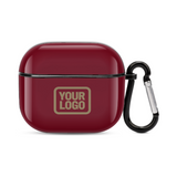 Custom Crimson Red Light Khaki AirPods Case (3rd Generation)