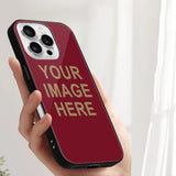 Custom Crimson Red Light Khaki Phone Case