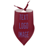 Custom Crimson Red Light Purple Pet Scarf