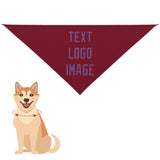 Custom Crimson Red Light Purple Pet Scarf