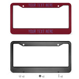 Custom Crimson Red Light Purple License Plate Frame