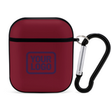 Custom Crimson Red Purple AirPods Case