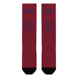Custom Crimson Red Purple Knee-High Sock