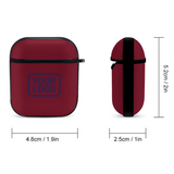 Custom Crimson Red Purple AirPods Case