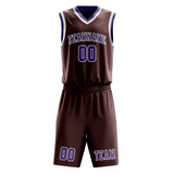 Custom Crimson Red Light Purple Basketball Set