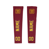Custom Crimson Red Gold Arm Sleeve