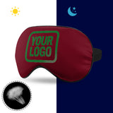 Custom Crimson Red Emerald Green Sleep Mask