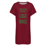 Custom Crimson Red Emerald Green Nachthemd