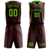 Custom Crimson Red Emerald Green Basketball Set