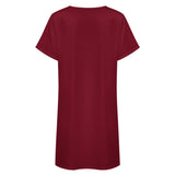 Custom Crimson Red Light Khaki Nachthemd