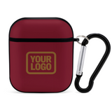 Custom Crimson Red Khaki AirPods Case