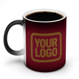 Custom Crimson Red Khaki Magic Mug