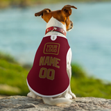 Custom Crimson Red Khaki Pet Vest