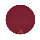 Custom Crimson Red Khaki Round Table Cloth