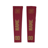 Custom Crimson Red Khaki Arm Sleeve