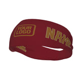 Custom Crimson Red Khaki Sports headband