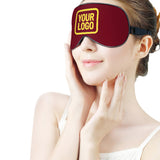 Custom Crimson Red Light Yellow Sleep Mask