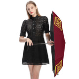 Custom Crimson Red Light Yellow Automatic Umbrella