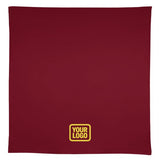Custom Crimson Red Light Yellow Square Table Cloth