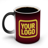 Custom Crimson Red Light Yellow Magic Mug