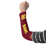 Custom Crimson Red Light Yellow Arm Sleeve