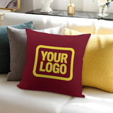 Custom Crimson Red Light Yellow Pillowcase