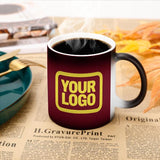 Custom Crimson Red Light Yellow Magic Mug