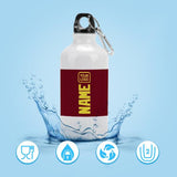 Custom Crimson Red Light Yellow Sports Bottle