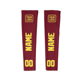 Custom Crimson Red Light Yellow Arm Sleeve