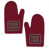 Custom Crimson Red  Blue Green Oven Mitt Set